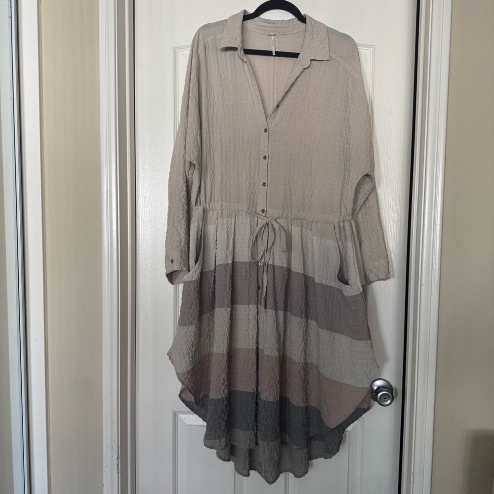 Free People Ray of Light Woven Dress Large